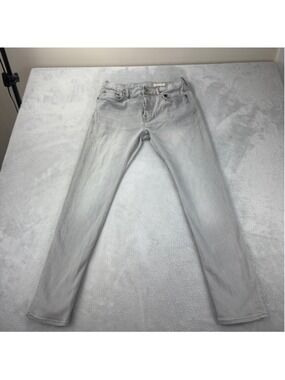 All Saints Cigarette Men's Size 32x30 Light Grey Button Fly Denim Jeans